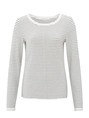 YAYA Striped long sleeve top with c