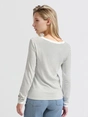 YAYA Striped long sleeve top with c