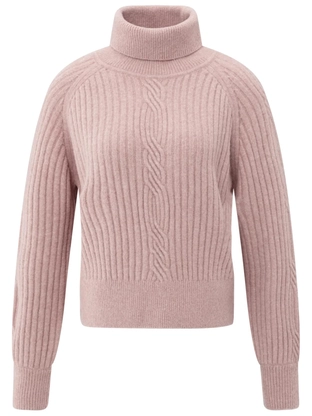 YAYA Sweater with cable detail