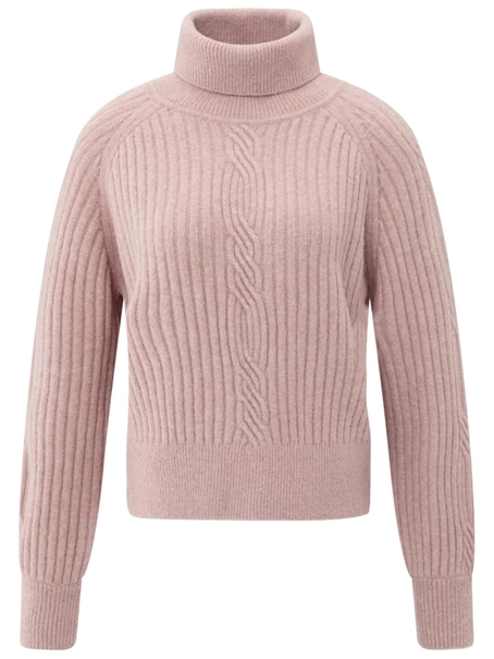 YAYA Sweater with cable detail