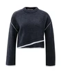 YAYA Sweater with contrast lines