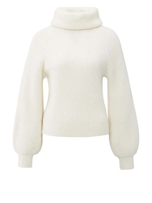YAYA Sweater with wide collar