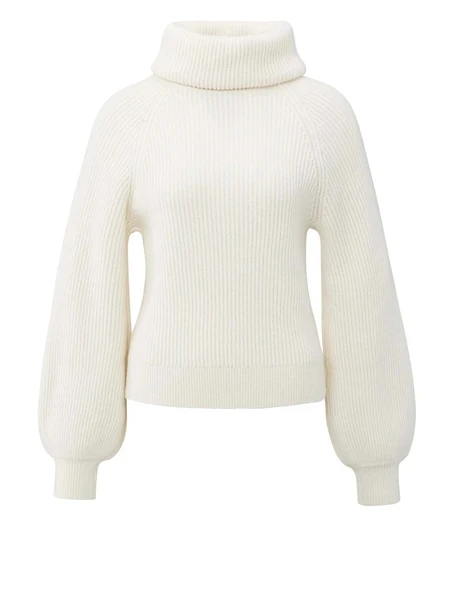 YAYA Sweater with wide collar