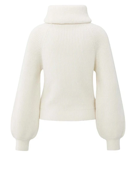 YAYA Sweater with wide collar