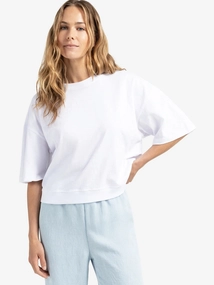 YAYA T-shirt with slub texture