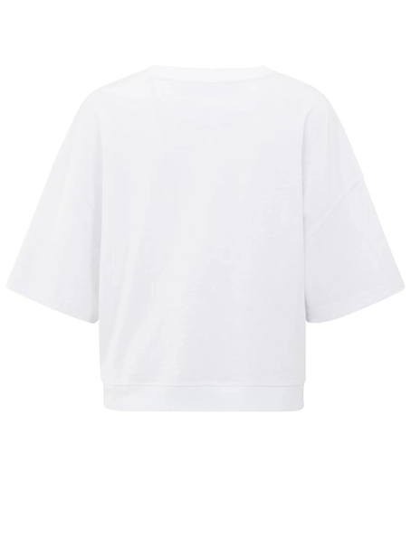 YAYA T-shirt with slub texture