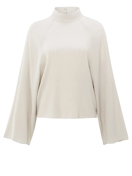 YAYA Textured raglan top