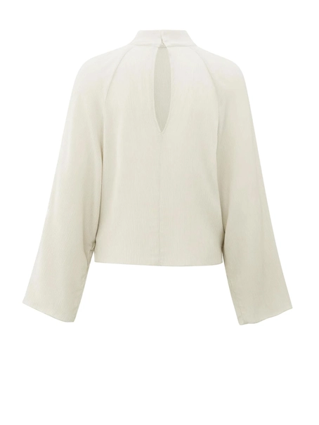 YAYA Textured raglan top