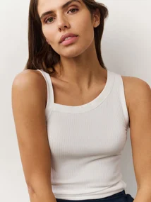 YAYA Top with asymmetric neckline