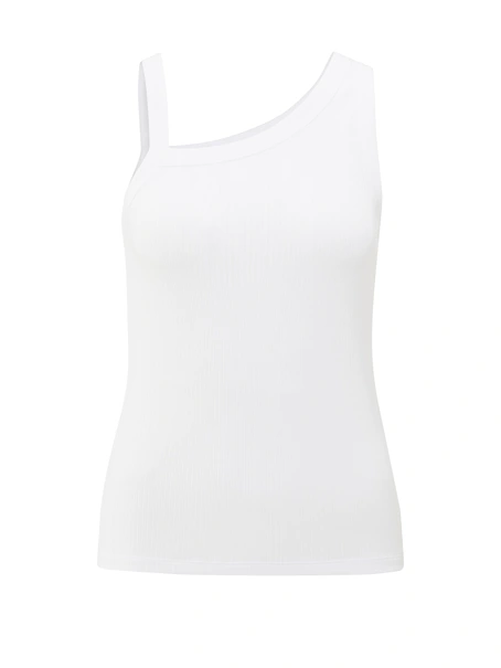 YAYA Top with asymmetric neckline