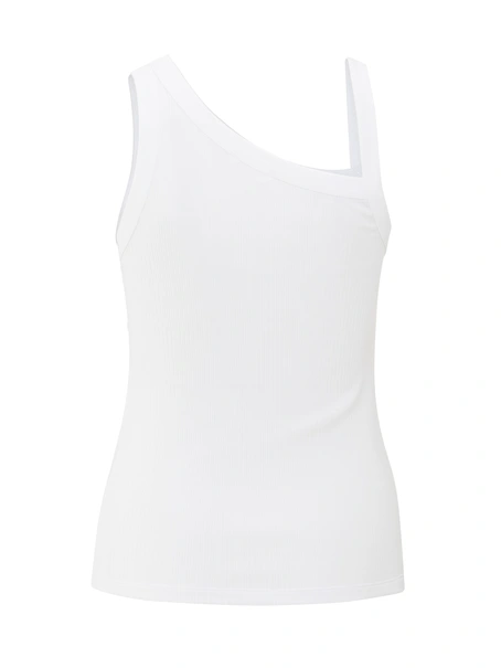 YAYA Top with asymmetric neckline