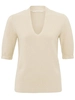 YAYA V-neck short sleeve sweater