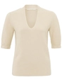 YAYA V-neck short sleeve sweater