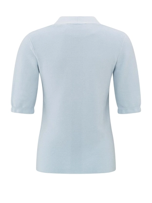 YAYA V-neck short sleeve sweater