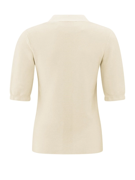 YAYA V-neck short sleeve sweater