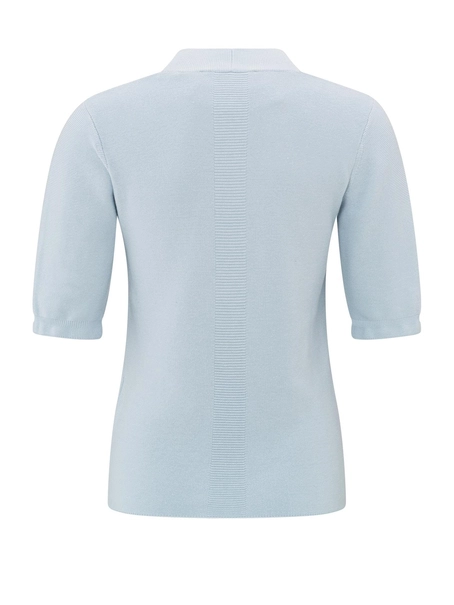 YAYA V-neck short sleeve sweater