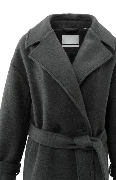 YAYA Woven boucle long length overs