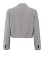 YAYA Woven checked short blazer jac