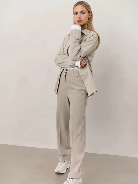 YAYA Woven high waist straight fit