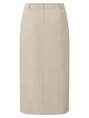 YAYA Woven melange midi skirt with