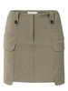 YAYA Woven mini cargo skirt