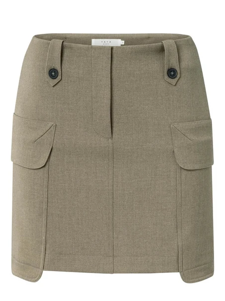 YAYA Woven mini cargo skirt