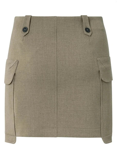 YAYA Woven mini cargo skirt
