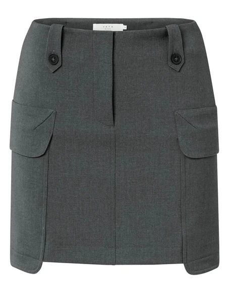 YAYA Woven mini cargo skirt