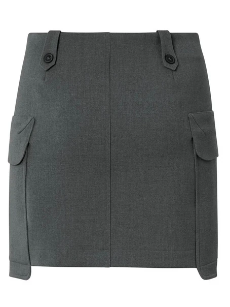 YAYA Woven mini cargo skirt