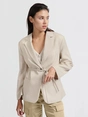 YAYA Woven oversized blazer with be