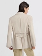 YAYA Woven oversized blazer with be