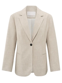 YAYA Woven oversized blazer with be