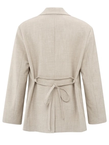 YAYA Woven oversized blazer with be