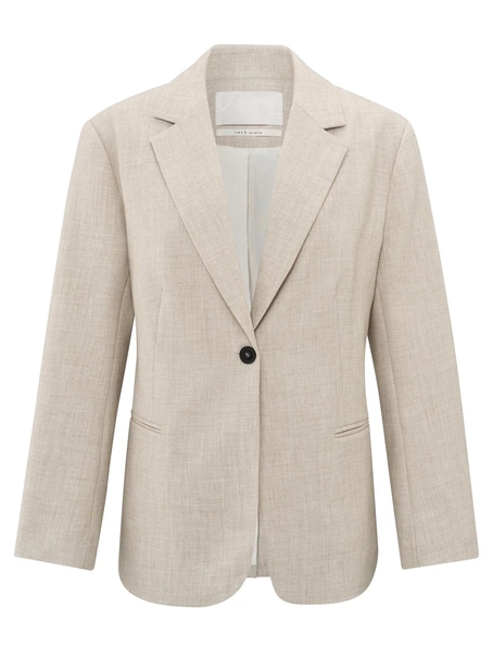 YAYA Woven oversized blazer with be