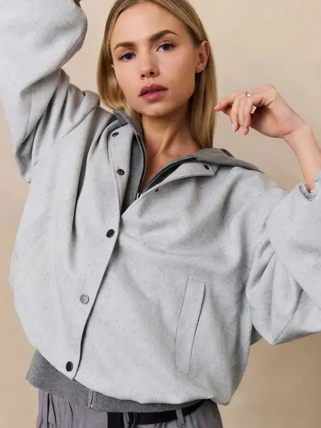 YAYA Woven oversized jacket