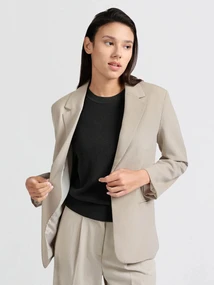YAYA Woven pistripe oversized blaze