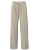 YAYA Woven pistripe wide leg trouse