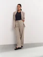 YAYA Woven pistripe wide leg trouse