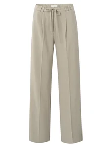 YAYA Woven pistripe wide leg trouse