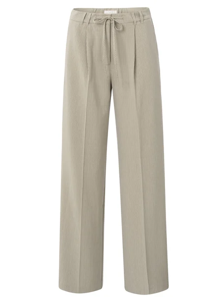 YAYA Woven pistripe wide leg trouse