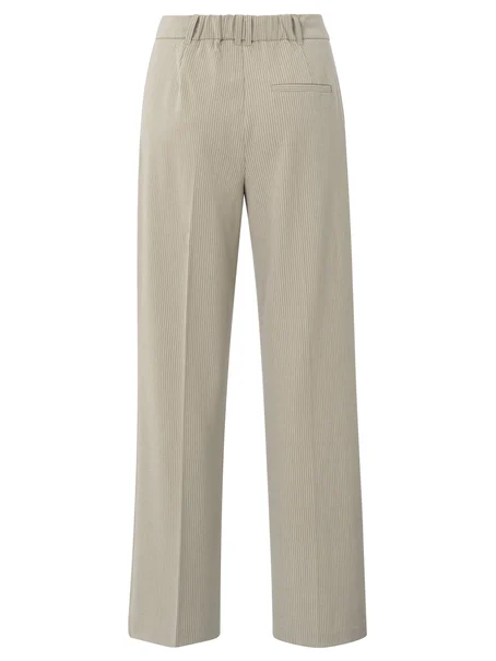 YAYA Woven pistripe wide leg trouse