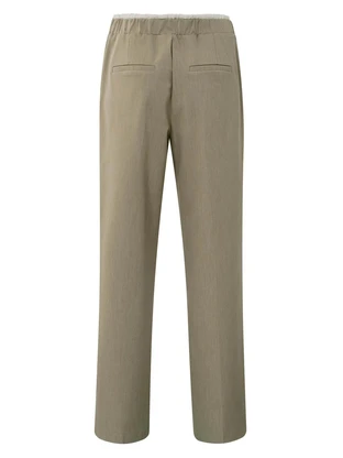 YAYA Woven wide leg trousers with c