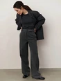 YAYA Woven wide leg trousers with