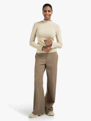 YAYA Woven wide leg trousers with
