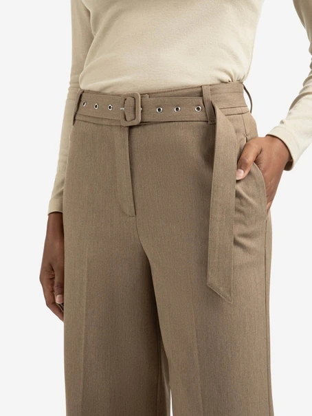 YAYA Woven wide leg trousers with