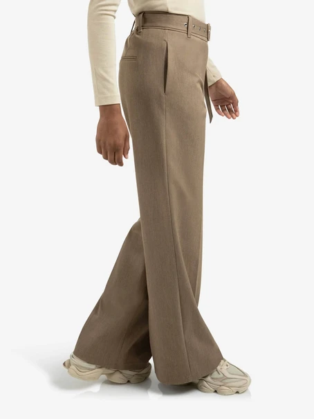 YAYA Woven wide leg trousers with