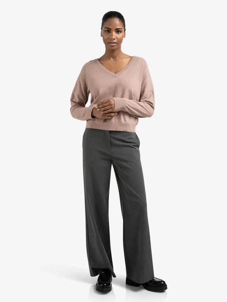 YAYA Woven wide leg trousers with