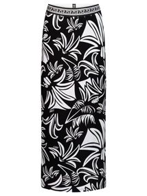 Zoso Printed long skirt with details